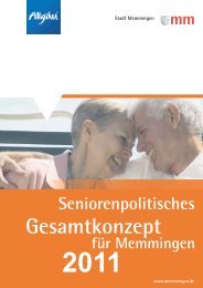 Seniorenpolitisches-Gesamtkonzept (pdf-Datei ... - Stadt Memmingen