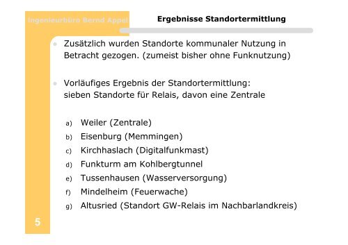 lngenieurbüro Bernd Appel - Stadt Memmingen