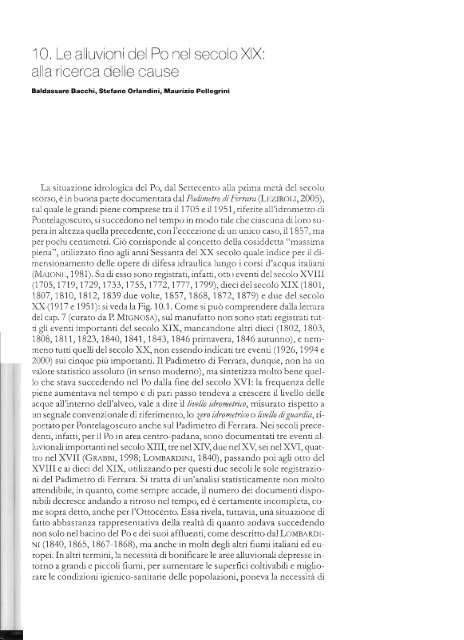 'if...... _. - Università degli Studi di Modena e Reggio Emilia - Idrologia