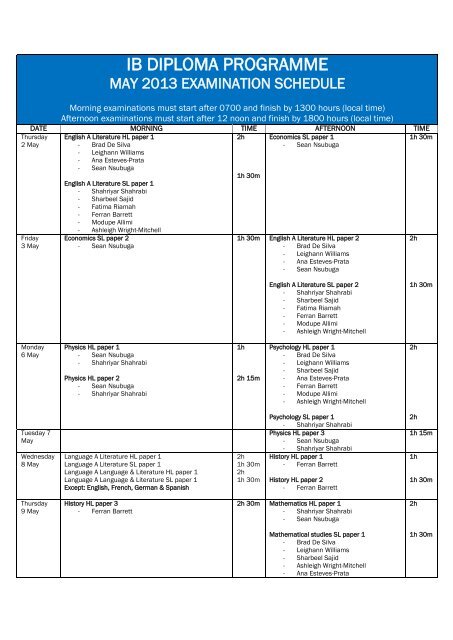ib-diploma-exam-timetable-may-2013