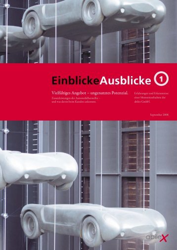 EinblickeAusblicke 1 - abilex GmbH