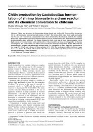 Chitin production by Lactobacillus fermentation of shrimp biowaste ...