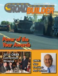 Spring Summer 2010 Issue - Ontario Road Builders' Association