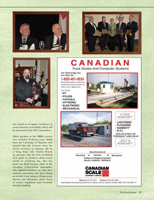 Spring Summer 2010 Issue - Ontario Road Builders' Association