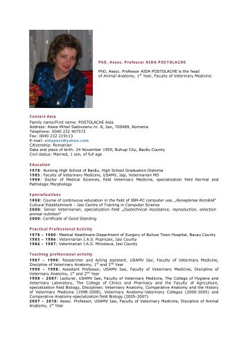 Aida POSTOLACHE - Ion Ionescu de la Brad