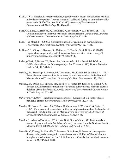 Volume III, Appendices EM - National Marine Fisheries Service ...