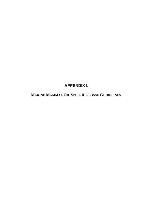 Volume III, Appendices EM - National Marine Fisheries Service ...