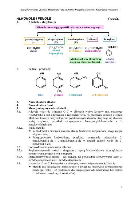 ALKOHOLE I FENOLE