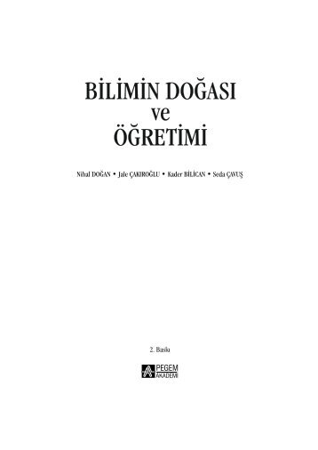 BİLİMİN DOĞASI ÖĞRETİMİ ve