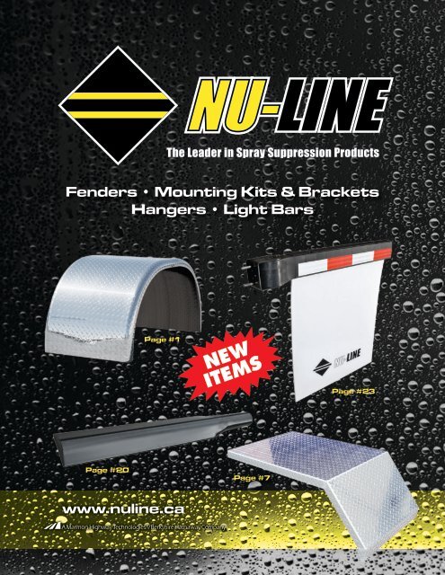 Fenders • Mounting Kits & Brackets Hangers • Light Bars ... - Nu-Line