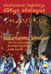 Mavi Kuş Dergisi Sayı 87 - Gazi Üniversitesi Vakfı Özel Okulları
