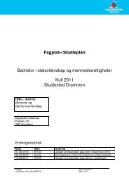 Bachelor i statsvitenskap, studieplan for kull 2011 høst - Høgskolen i ...