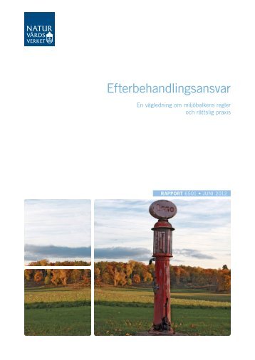 Efterbehandlingsansvar - Naturvårdsverket