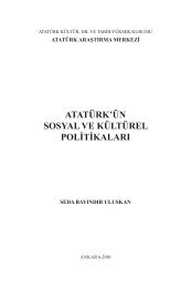 atatürk'ün sosyal ve kültürel politikaları - Atatürk Araştırma Merkezi