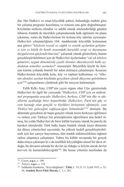 atatürk'ün sosyal ve kültürel politikaları - Atatürk Araştırma Merkezi