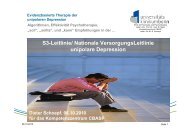 S3-Leitlinie/ Nationale VersorgungsLeitlinie unipolare Depression