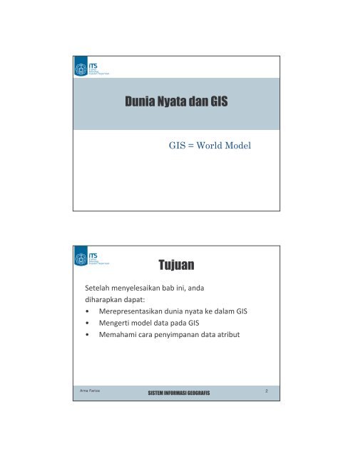 02 - Dunia Nyata dan GIS v2.pdf - Lecturer EEPIS