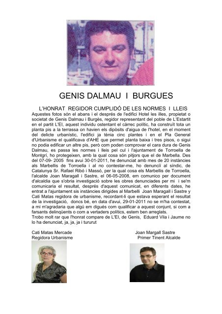 GENIS DALMAU I BURGUES - Fortea Estartit