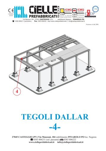 4) Tegoli Dallar.cdr - CIELLE PREFABBRICATI SpA
