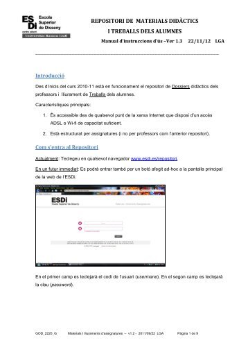 repositori de materials didàctics i treballs dels alumnes - ESDi