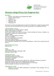 Oliveres-refugi (Finca Can Puigoriol Xic) - Campaments i terrenys d ...