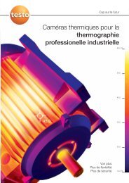 Brochure dans le domaine de la thermographie pour l ... - TestoSites