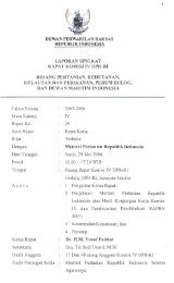 dewan perwakilan rakyat republik indonesia laporan ... - DPR-RI
