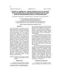 CONTROL OF “DAMPING OFF” DISEASE CAUSED BY Sclerotium ...