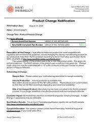 Product Change Notification - Aavid