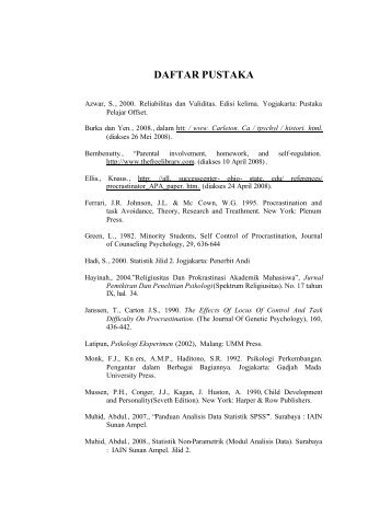 DAFTAR PUSTAKA - Digital Library IAIN Sunan Ampel