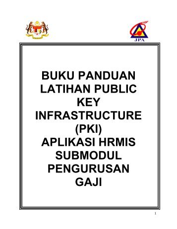 Buku Panduan Latihan Public Key Infrastructure (PKI) - Hrmis