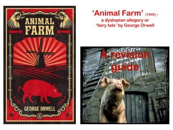 'Animal Farm' revision guide written by Year 10 ... - St James School