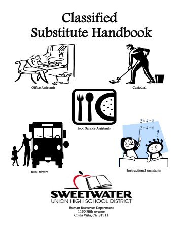 Classified Substitute Handbook - Sweetwater Union High School ...