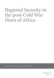 Regional Security in the post-Cold War Horn of Africa