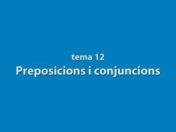 Preposicions i conjuncions