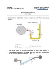 AMEE 202 Instructor: Marios M. Fyrillas Introduction to Fluid ...