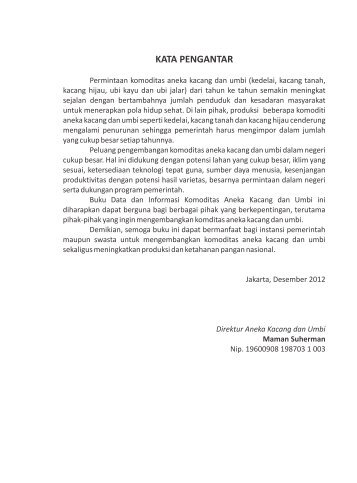 KATA PENGANTAR - Ditjen Tanaman Pangan