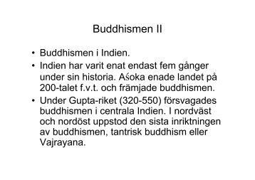 Buddhismen II
