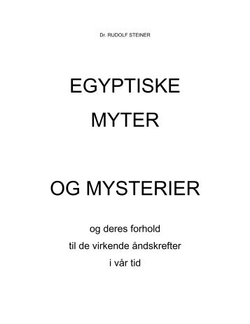 EGYPTISKE MYTER OG MYSTERIER