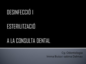 C9: Odontologia Imma Buiza i sabina Dalmau