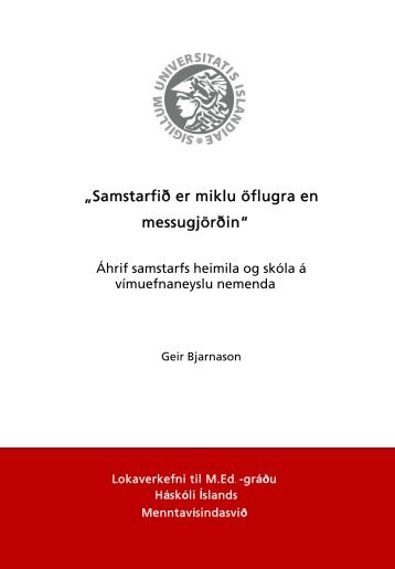 „Samstarfið er miklu öflugra en messugjörðin“ - Heimili og skóli