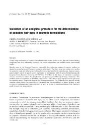 Validation of an analytical procedure for the determination of ...