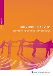 INDIVIDUELL PLAN 2005 - Veileder til forskrift om ... - Handboka.no