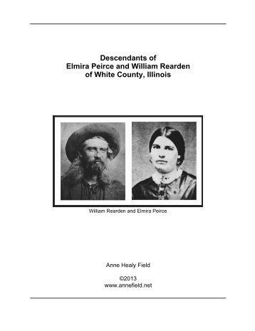 Updated descendant report for Elmira Peirce and William Rearden ...