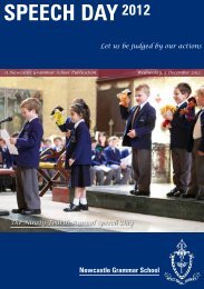 Download the 1.0Mb PDF Programme - Newcastle Grammar School