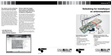 Veiledning for installasjon av antennepakken - Triax