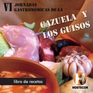 LIBRO JORNADAS DE LA CAZUELA Y LOS GUISOS ... - Hostecor