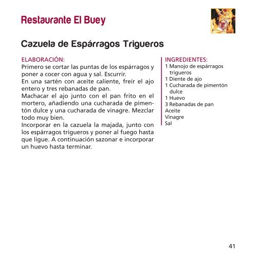 libro de recetas - Hostecor