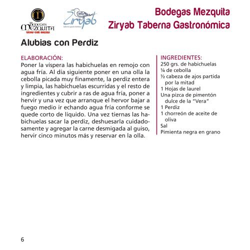 libro de recetas - Hostecor