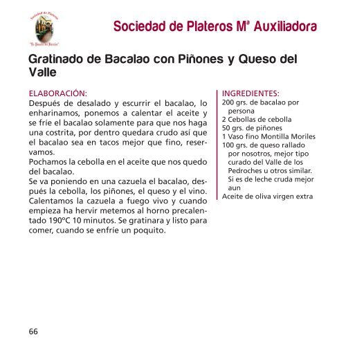 libro de recetas - Hostecor